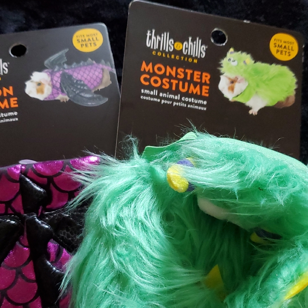 🎃🎃🎃Thrills Purple Dragon Costume And Monster for Small Pets
